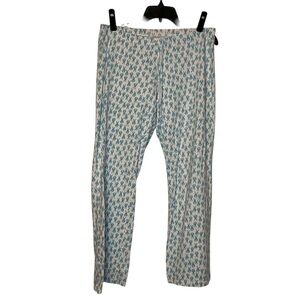 Victoria’s Secret Cotton Sz M Pajama Pants Repeating Rabbit Drawstring Elastic